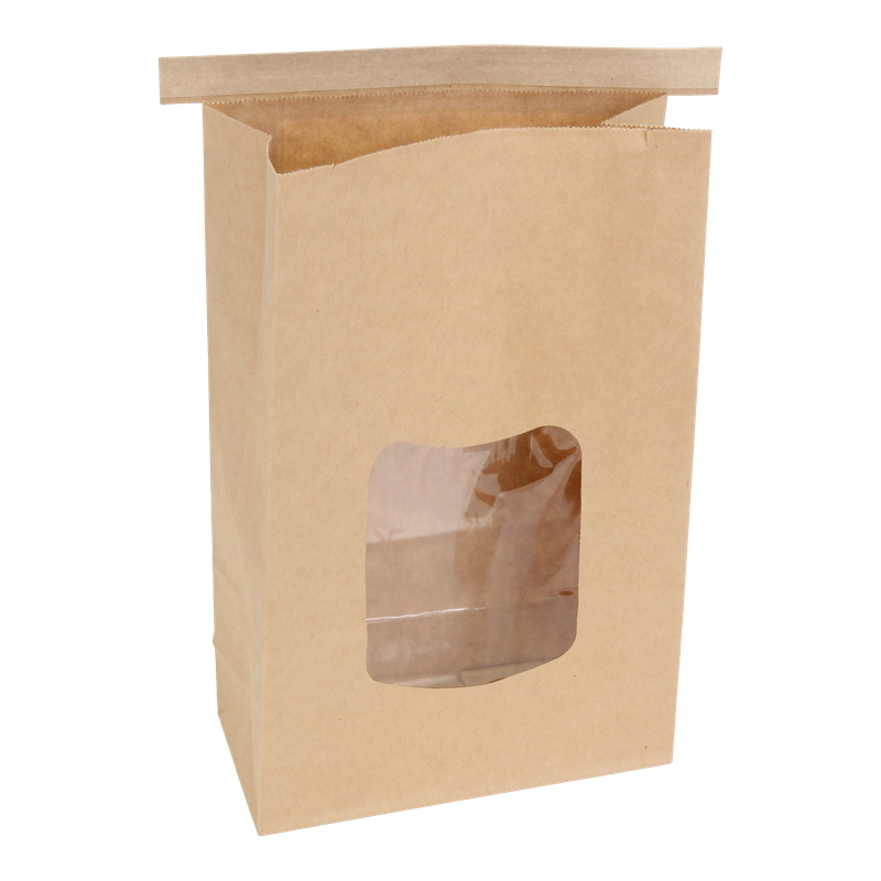 Blokbodemzak Kraft 154+(2x36)x254mm Luxe Bruin 1