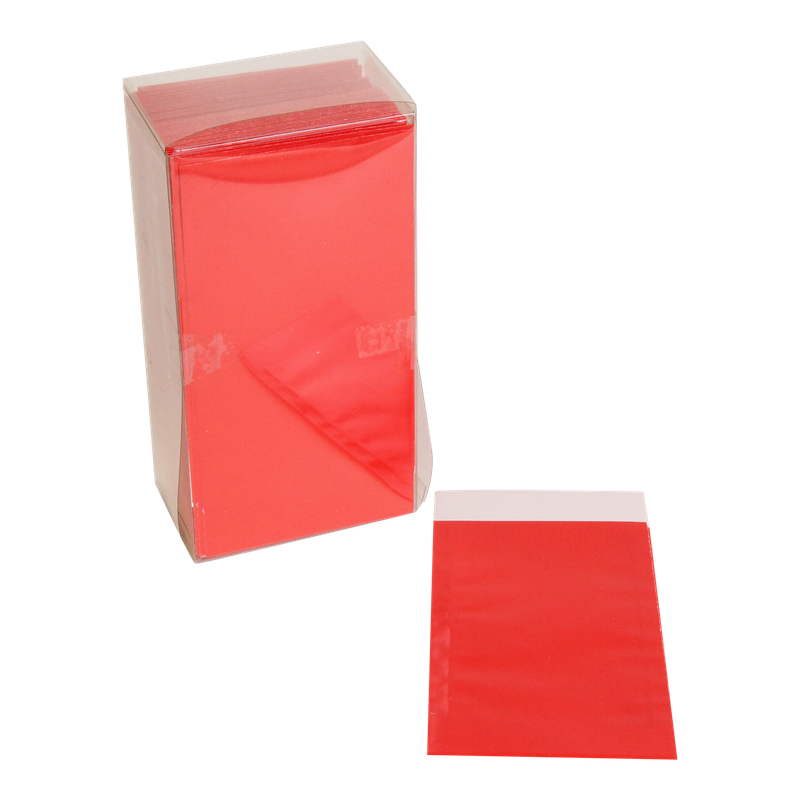 Luxe cadeauzakje 7x13cm Rood 1