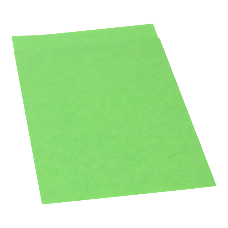 Luxe cadeauzakje Gestreept kraft 12x19cm Lime 1