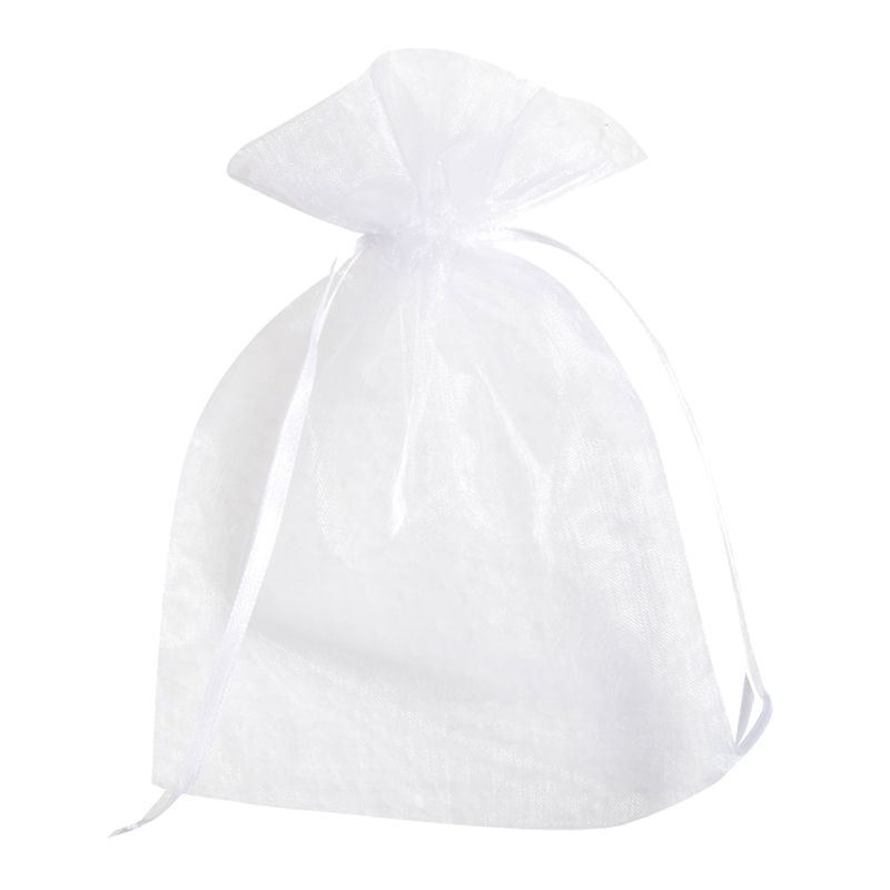 Organza Cadeauzakje 13x18cm Wit 1