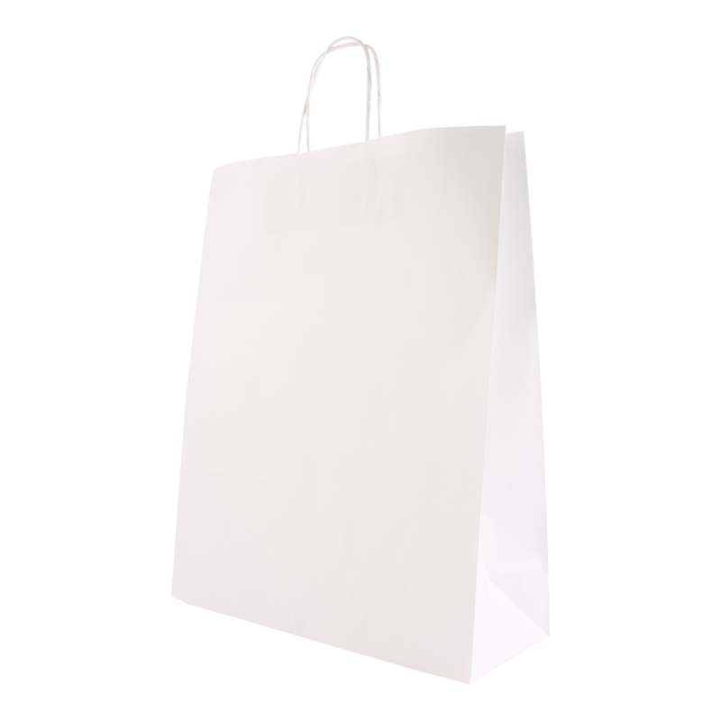 Draagtas 32+(2x6)x41cm Wit 1