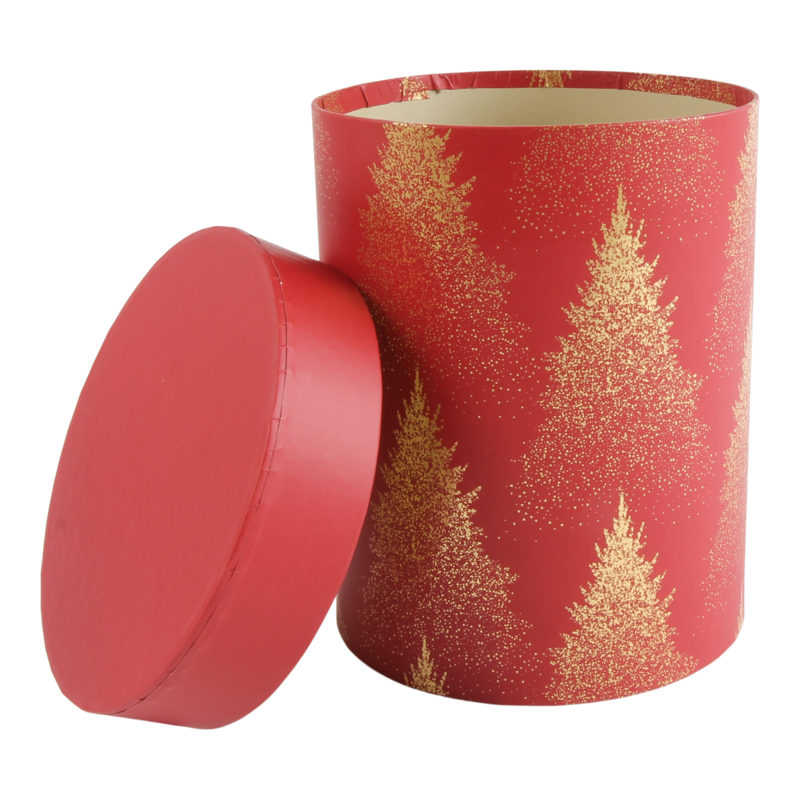 Cadeaudoos Rond 13x17cm Rood 1