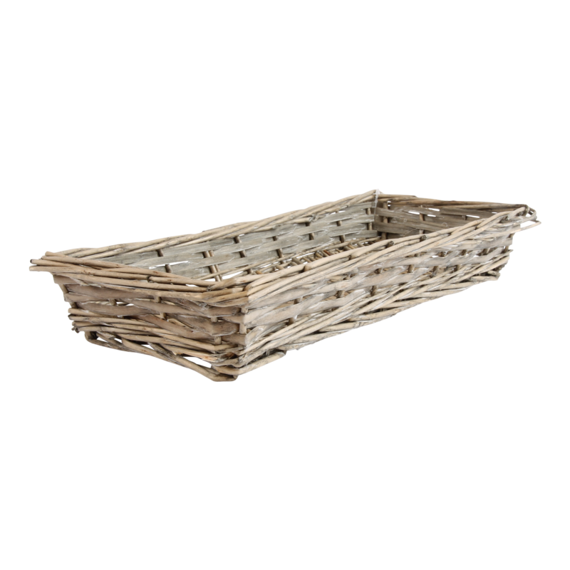 Mand Bamboe 36x16,5x5,5cm Grijs 1