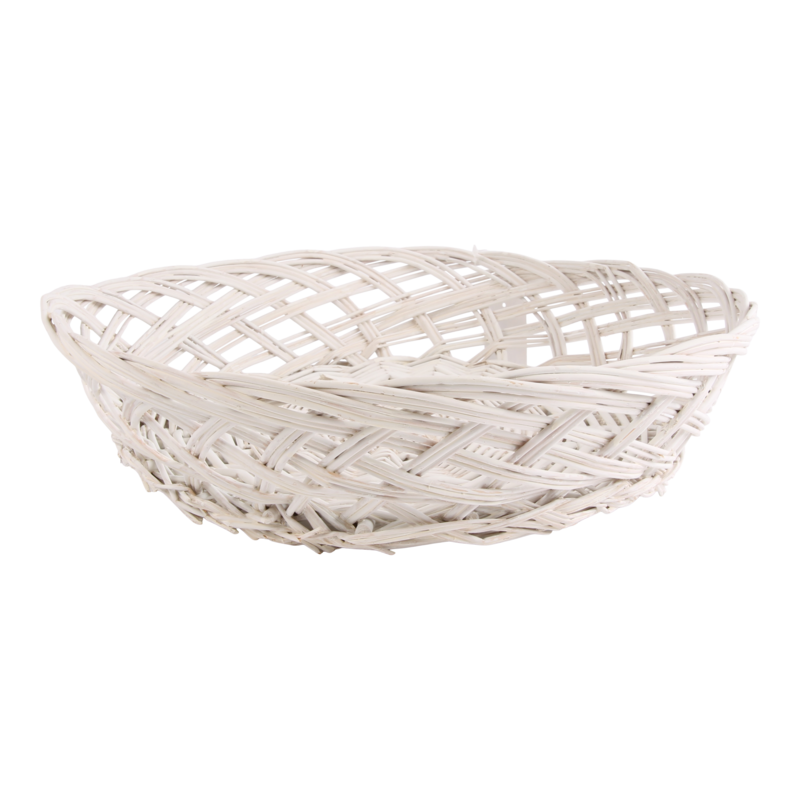 Mand Riet 34x9cm Wit 1