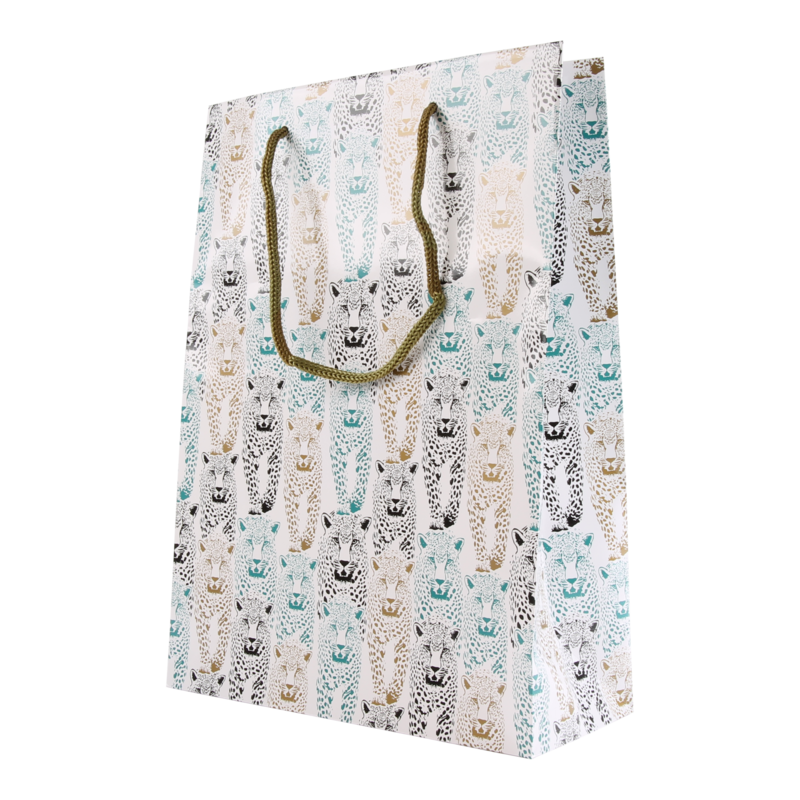 Draagtas Luxe karton 24+(2x5)x33,5cm Panther 1