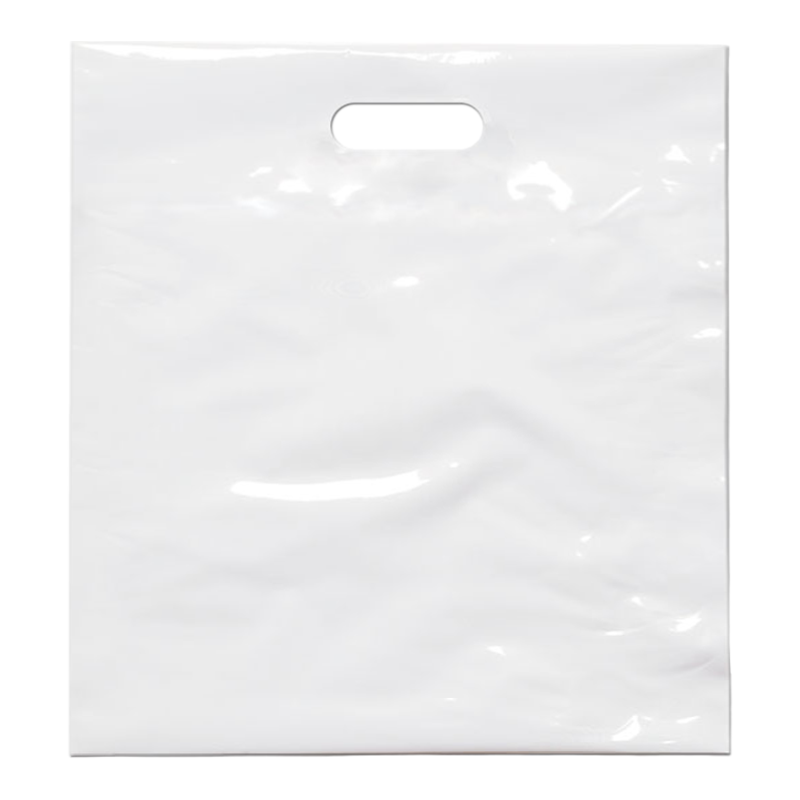 Draagtas LDPE 37x44/(2x4)cm Wit 1