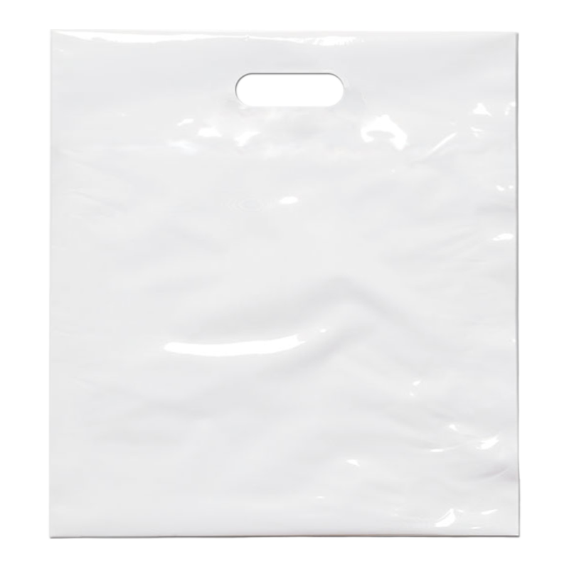 Draagtas LDPE 60x61/(2x4)cm Wit 1