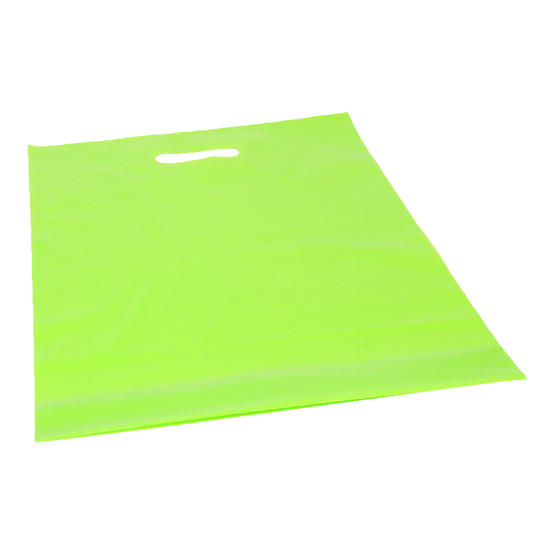 Draagtas LDPE 35x44/(2x4)cm Lime 1