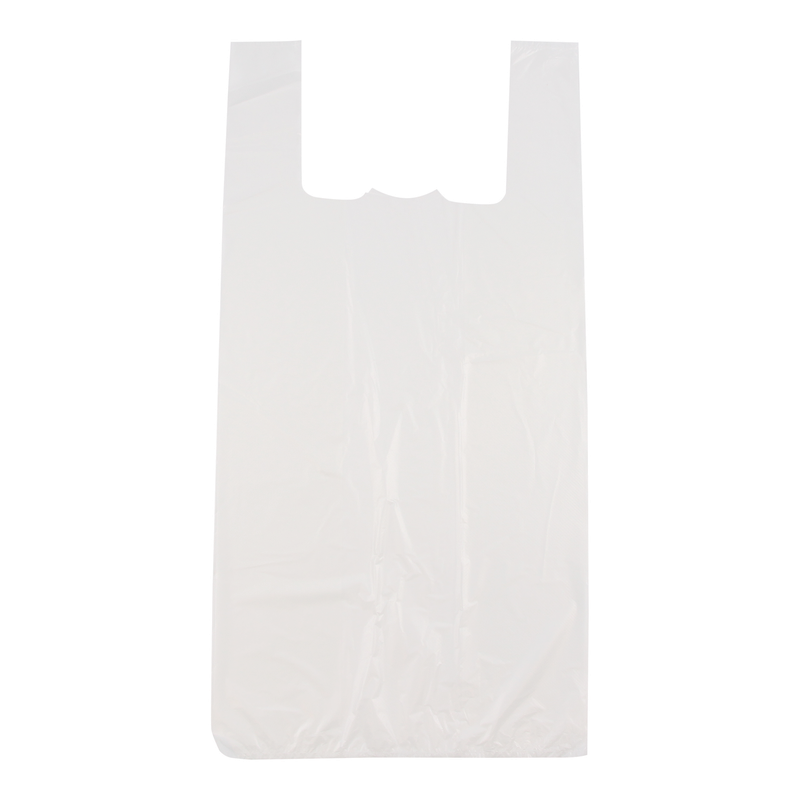 Hemddraagtas HDPE 30+(2x10)x60cm 14my Top quality Wit 1