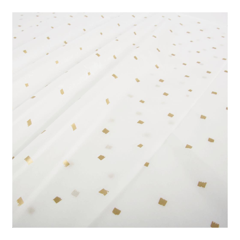 Zijdevloei 75x50cm Cube Goud 1