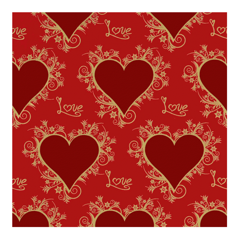 Cadeaupapier Op vel 70x50cm Rood 1
