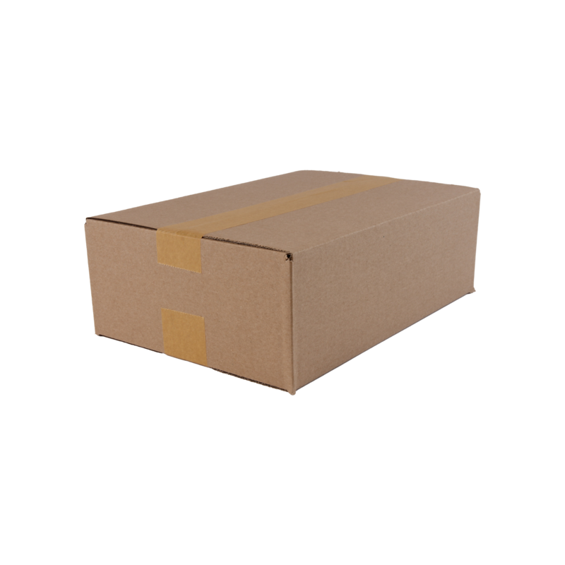 Doos Golfkarton 305x220x100mm 1000 vel A4 Enkele golf Bruin 1