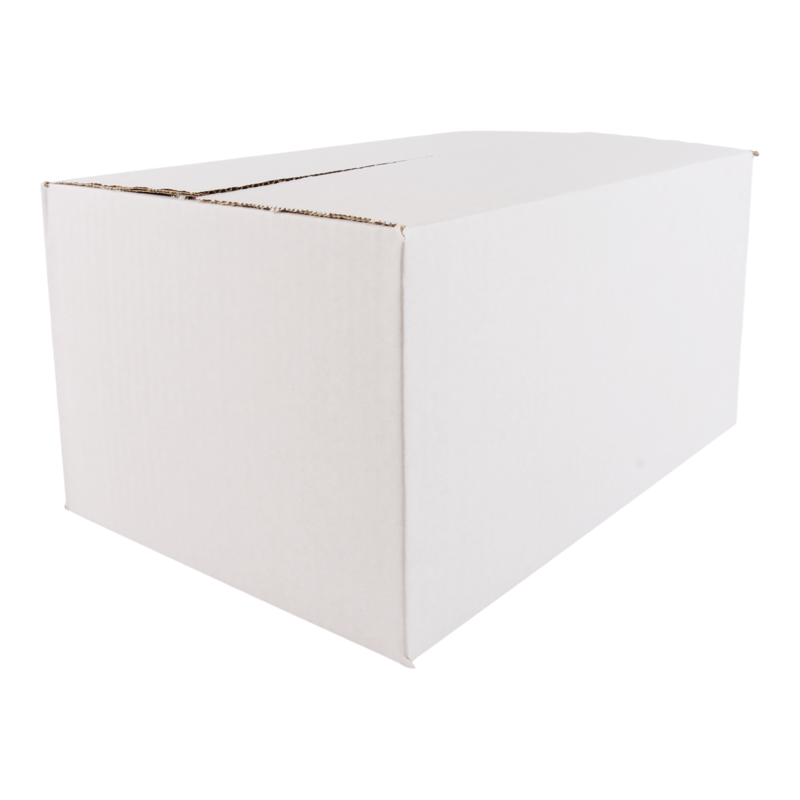 Doos Golfkarton 330x220x165mm Enkele golf Wit 1
