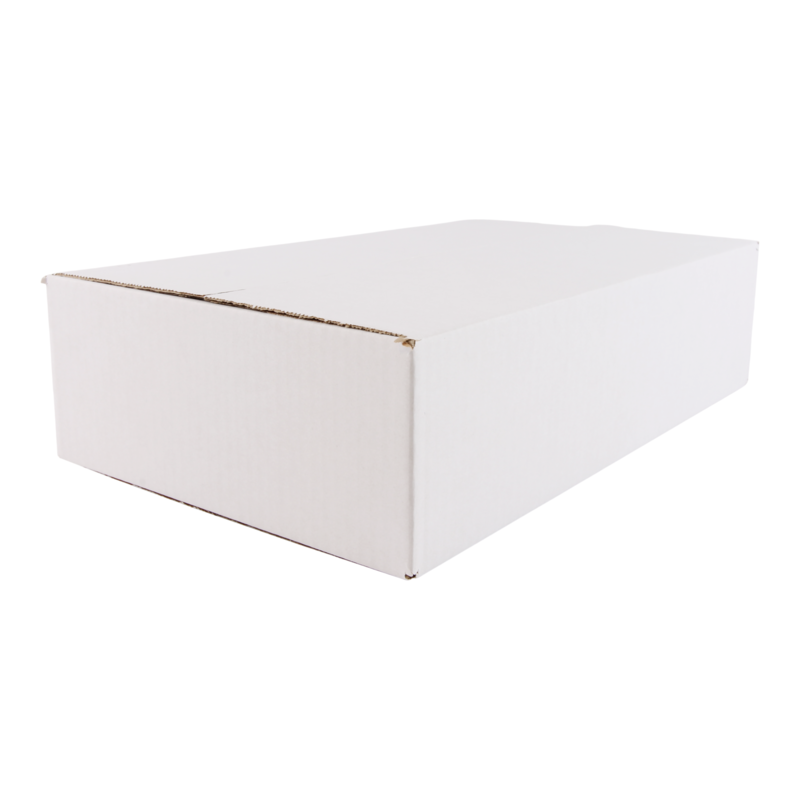 Doos Golfkarton 380x240x95mm Enkele golf Wit 1