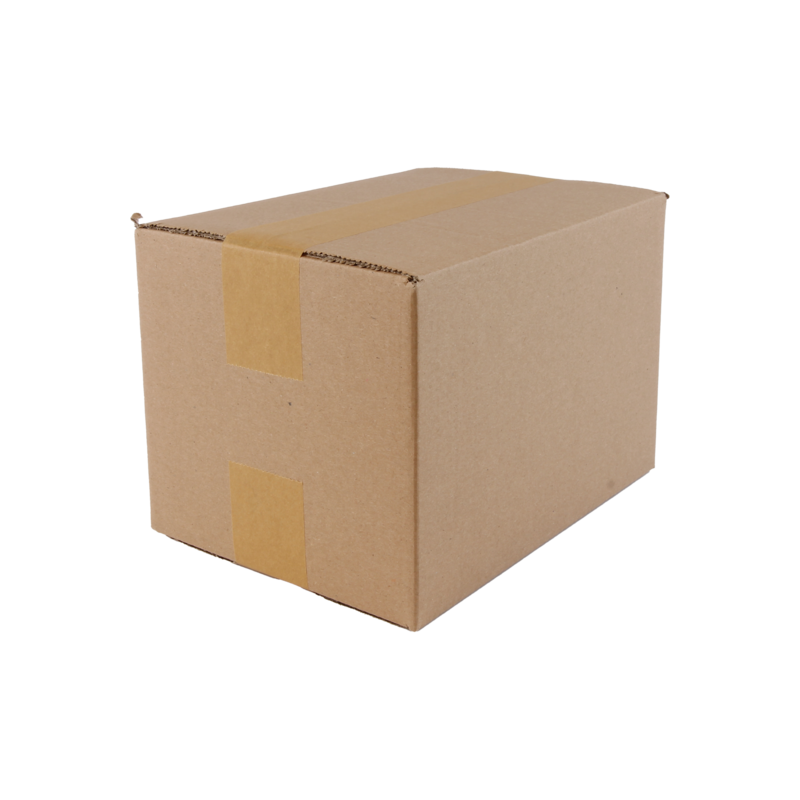 Doos Golfkarton 236x166x152mm A6 Dubbele golf Bruin 1
