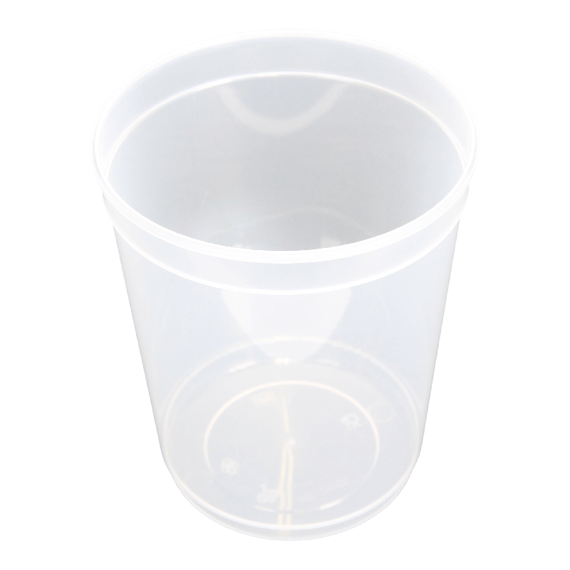 Bakje rond PP 115x138mm 1000cc Transparant 1