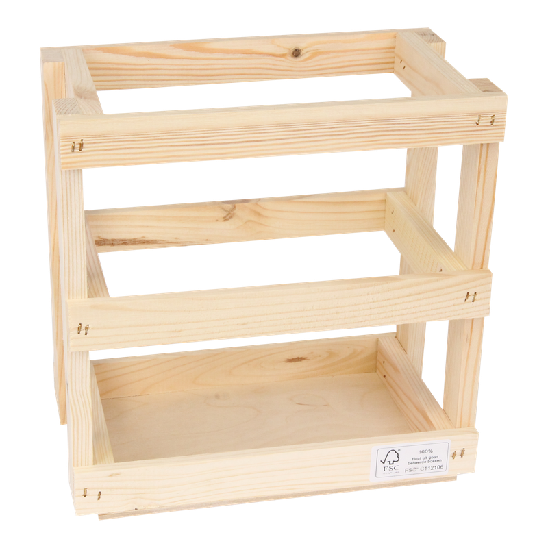 Bierkratje Voor 6 flessen 192x124x240mm Naturel 1
