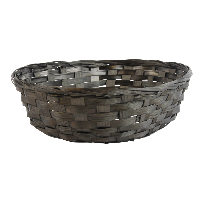 Mand Bamboe 30x24x7cm Antraciet 1