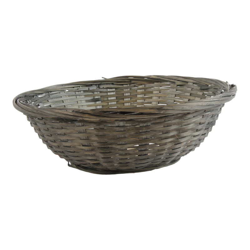 Mand Bamboe 25x7cm Antraciet 1