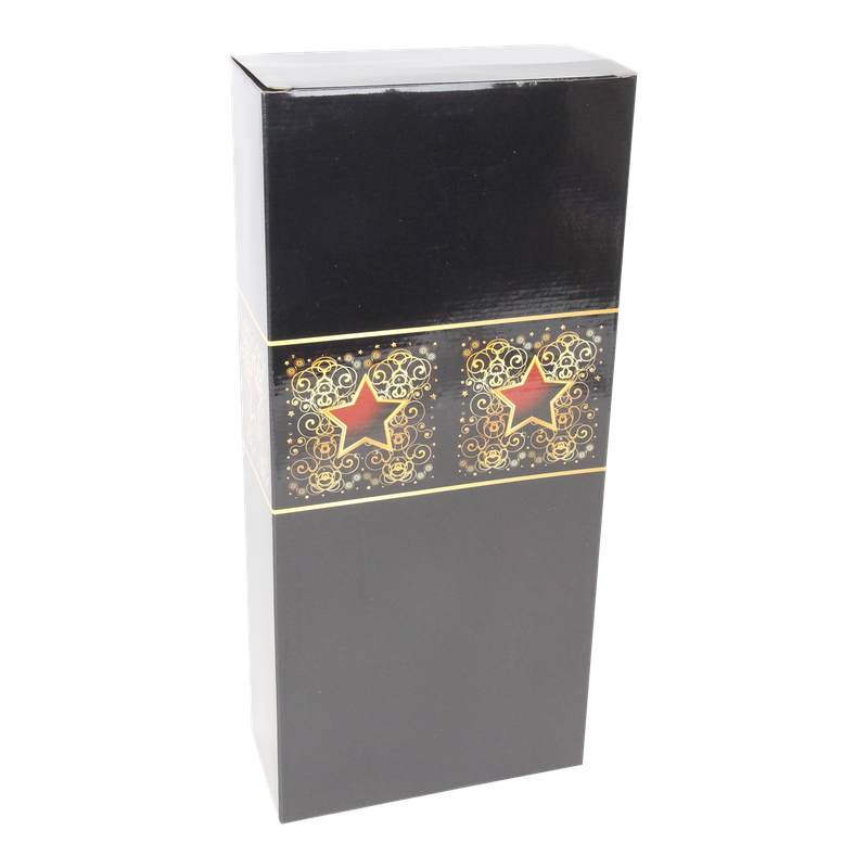 Flesdoos 2 fles Estrella Zwart 1