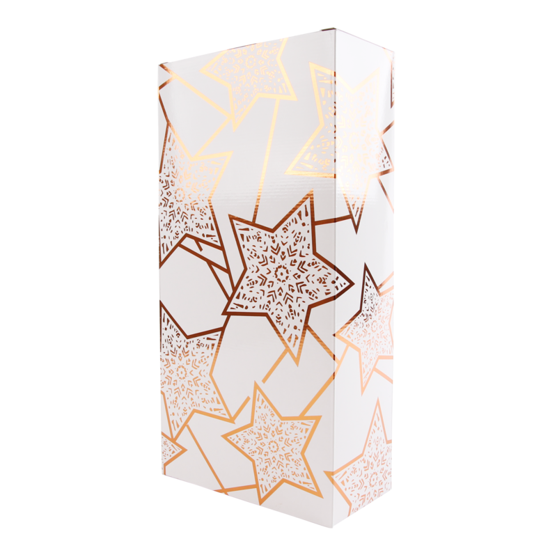Flesdoos 2 flessen Gold star Wit 1