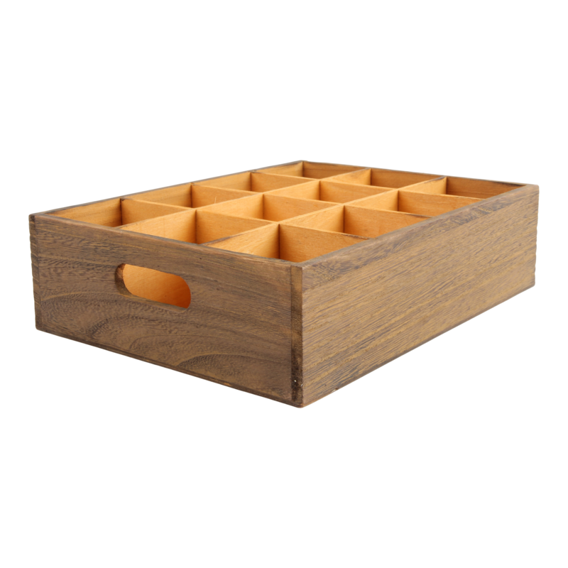 Biertray Voor 12 flessen 27x20,5x7cm Bruin 1