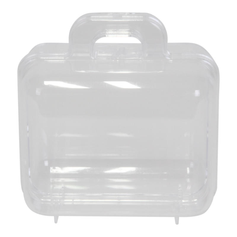 Geschenkdoosje Transparant 100x90x60mm Koffer 1