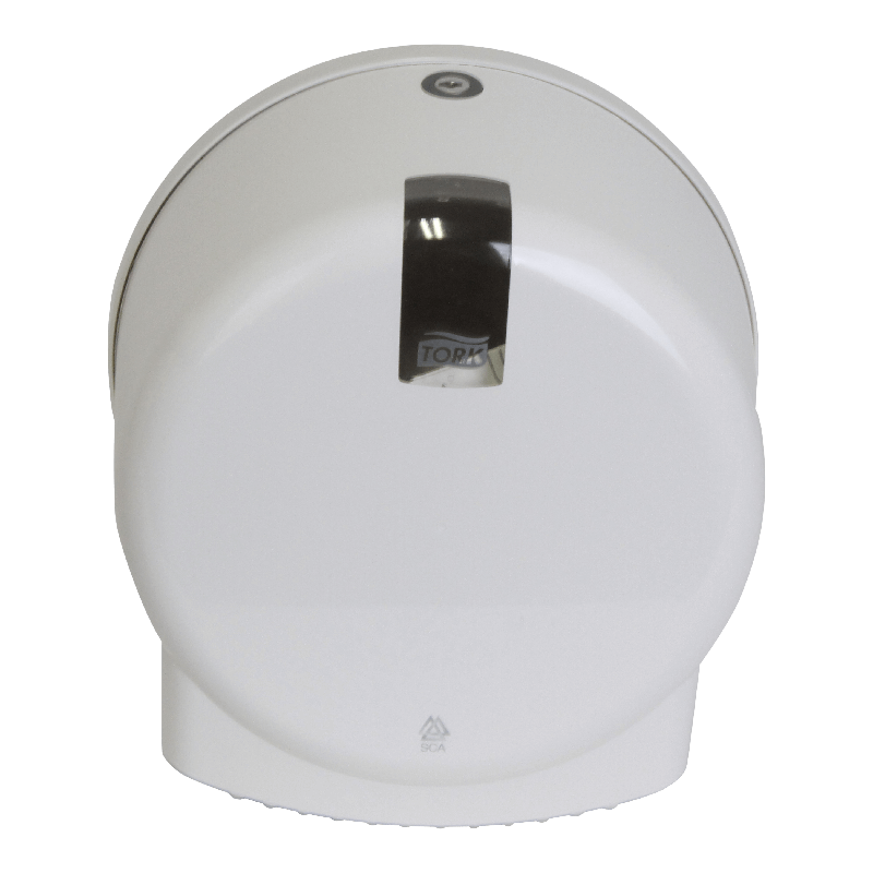 Toiletpapier dispenser Tork Mini jumbo rol T-tork T2 Wit 1