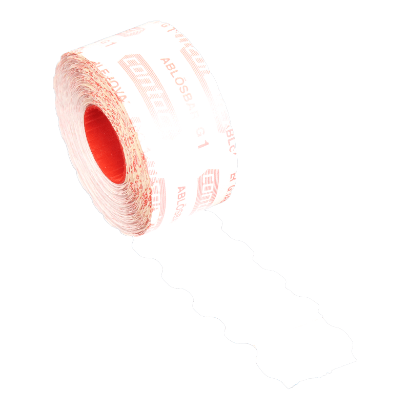Prijsetiket 32x19mm Wit Afneembaar 1000 per rol 1