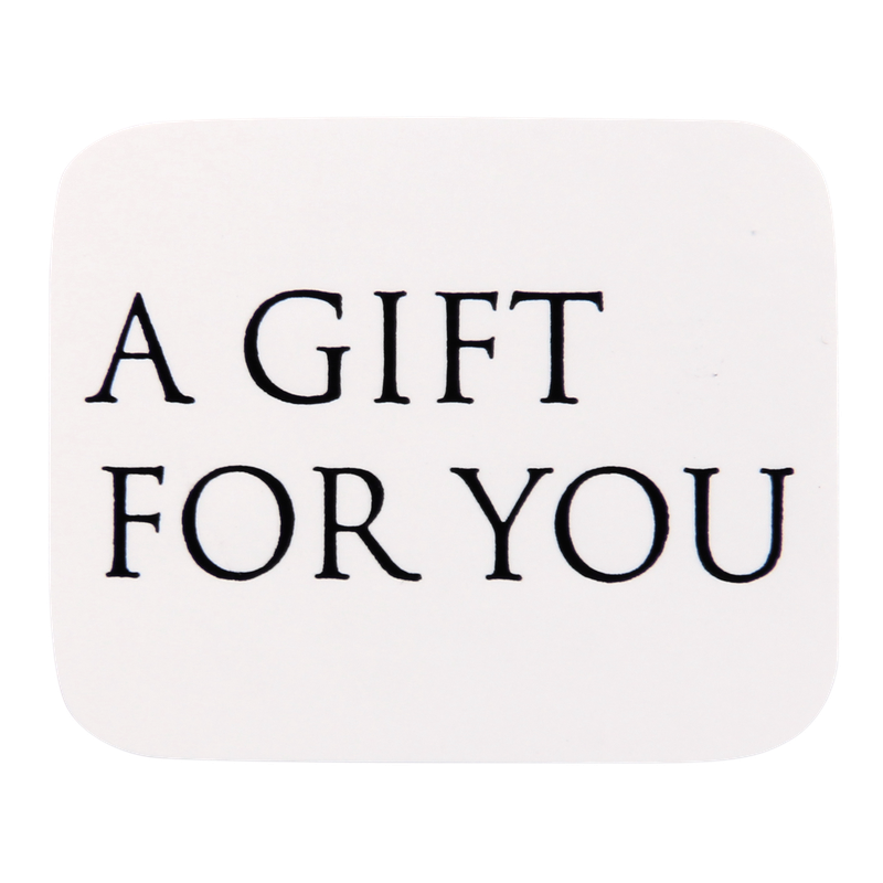 Etiket Rechthoekig 37x30mm A gift for you 1