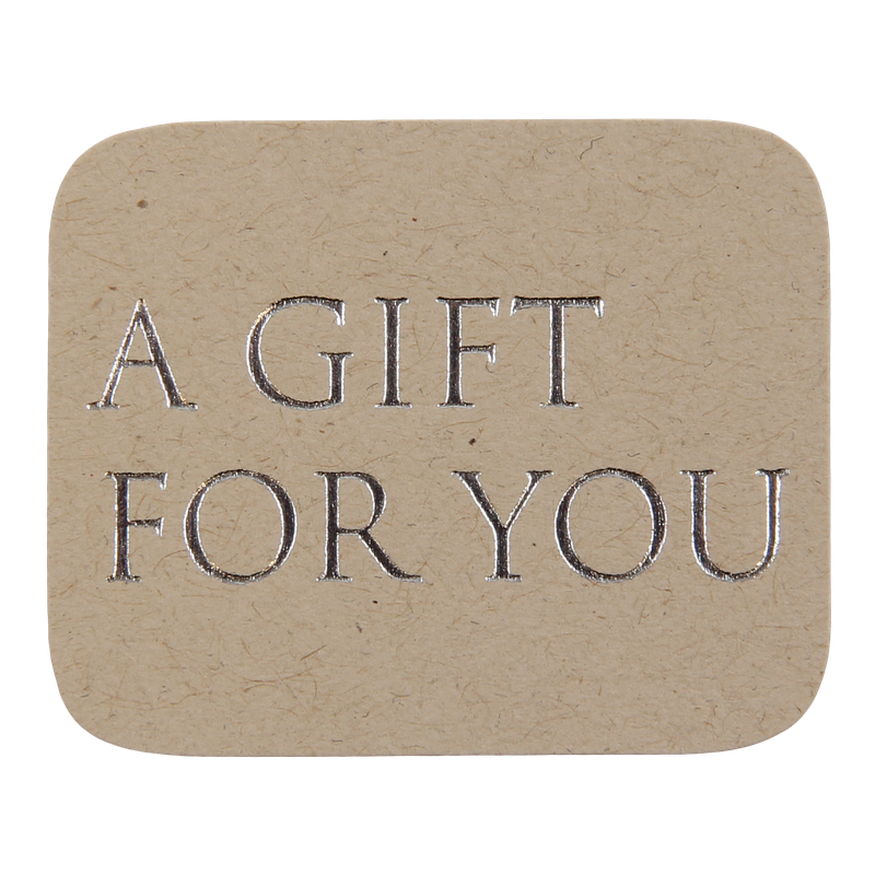 Etiket Rechthoekig 37x30mm A gift for you 1