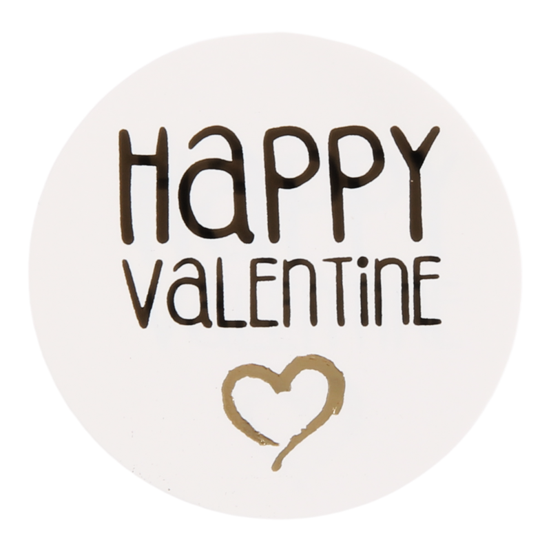 Etiket Rond 39mm Happy Valentine 1