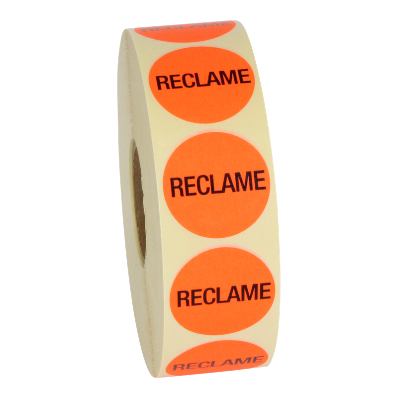 Etiket Rond 35mm Rood Reklame 1