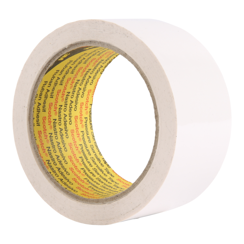 Tape 50mm 28my PP Hotmelt 66m op rol 3M 371 Wit 1