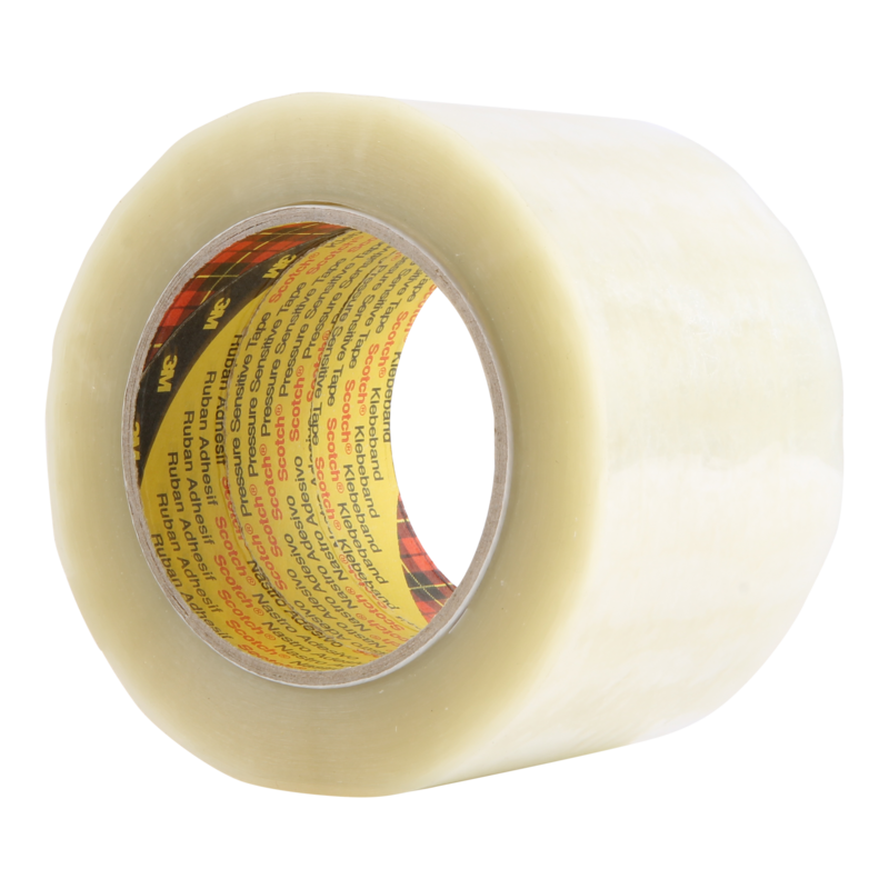 Tape 75mm 51my PP Hotmelt 66m op rol 3M 355 Transparant 1