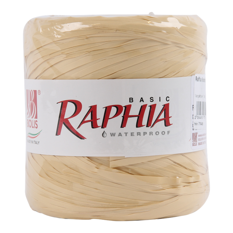 Raffia Kunststof 15mm Beige 1