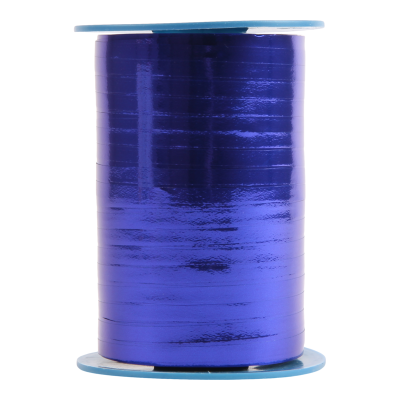 Krullint metallic 5mm Kobalt blauw 1