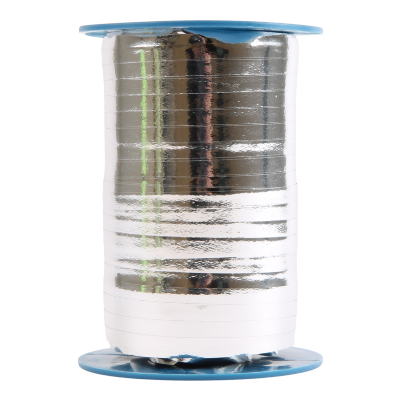 Krullint metallic 5mm Zilver 1