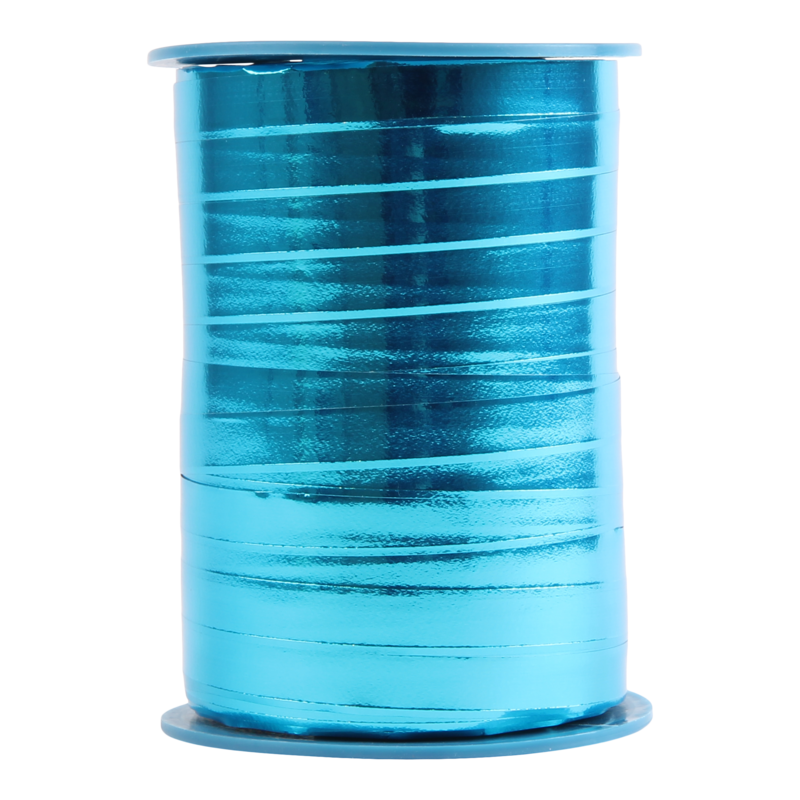 Krullint metallic 10mm Blauw 1
