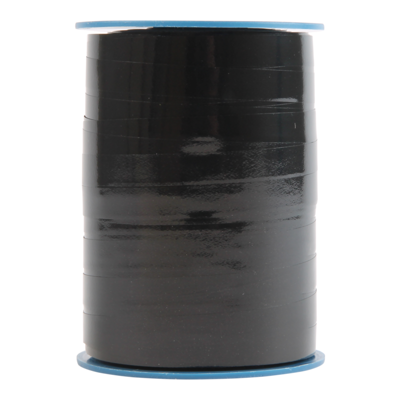 Krullint metallic 10mm Zwart 1
