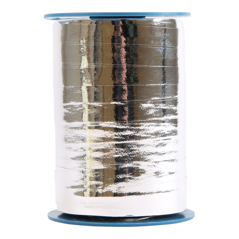 Krullint metallic 10mm Zilver 1
