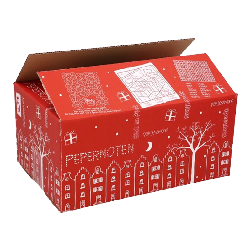 Sintpakket doos 31x20x14cm 5 December Rood 1