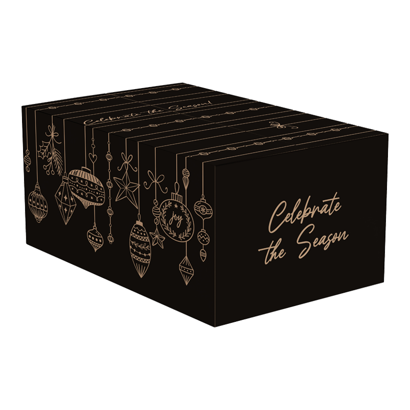 Kerstpakket doos 39x29x30cm Holiday Season Black 1