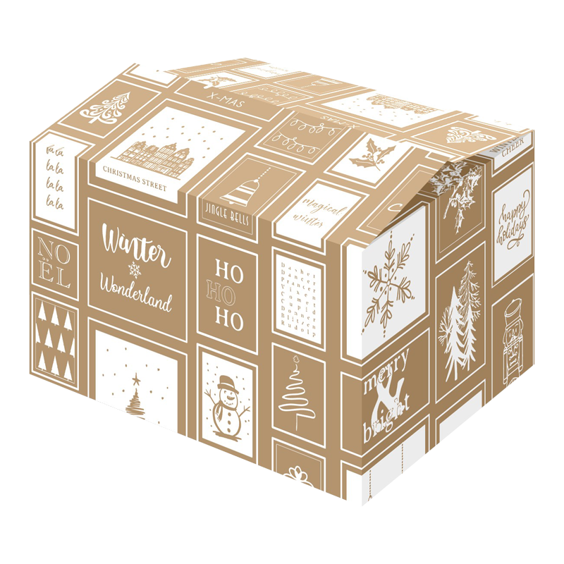 Kerstpakket doos 31x20x14cm Frame White 1