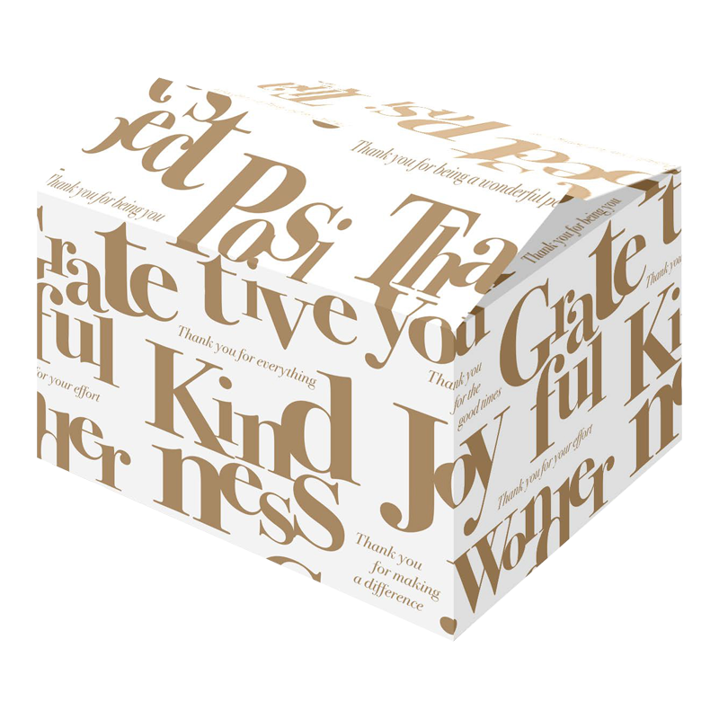 Kerstpakket doos 31x20x14cm Wonderful White 1