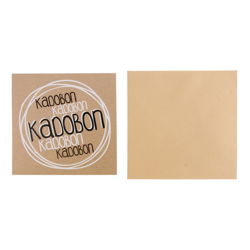 Cadeaubon met envelop Cirkels Naturel 1