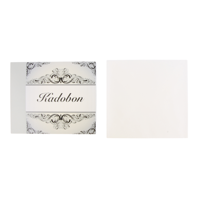 Cadeaubon met envelop Barok Wit 1
