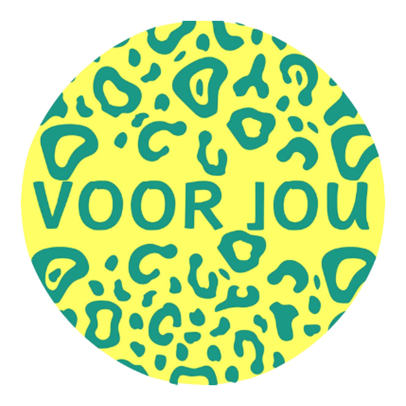 Etiket Rond 39mm Voor jou Geel 1
