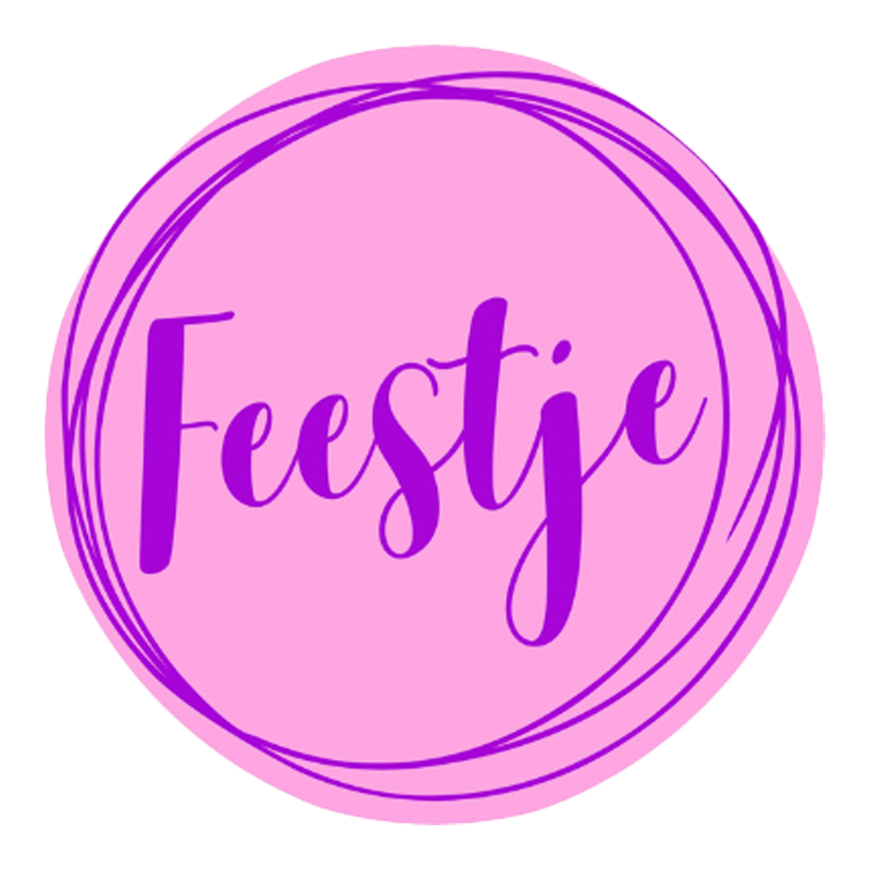 Etiket Rond 39mm Feestje Licht roze 1