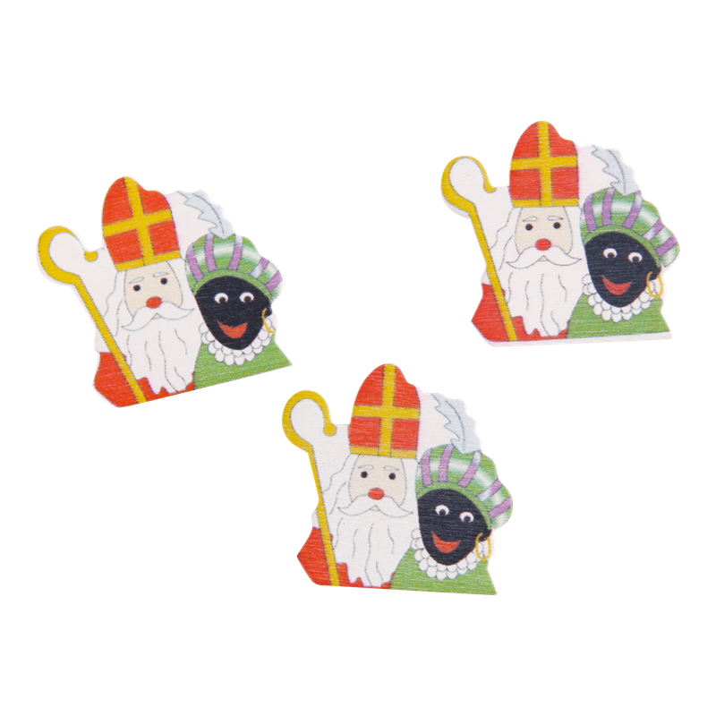 Plakker Sint en Piet Multicolour 1